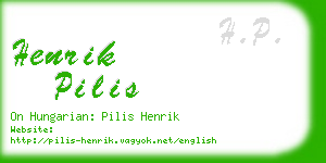 henrik pilis business card